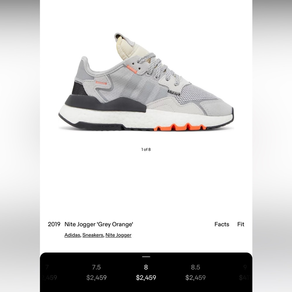2019 Adidas Nite Jogger “Orange Grey”